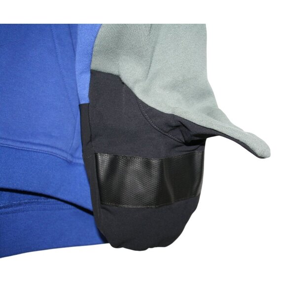 Loki All-In-One Hoodie Mens Large Blue Built In Face Mask Mittens Snowboard Ski - Picture 7 of 14